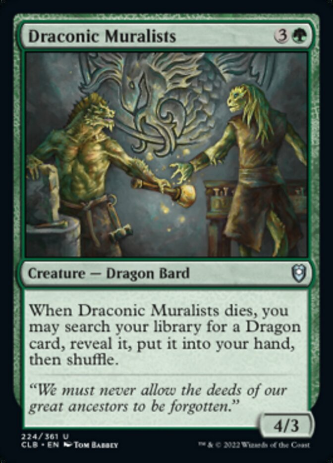 Draconic Muralists [Commander Legends: Battle for Baldur's Gate] | Exor Games Bridgewater