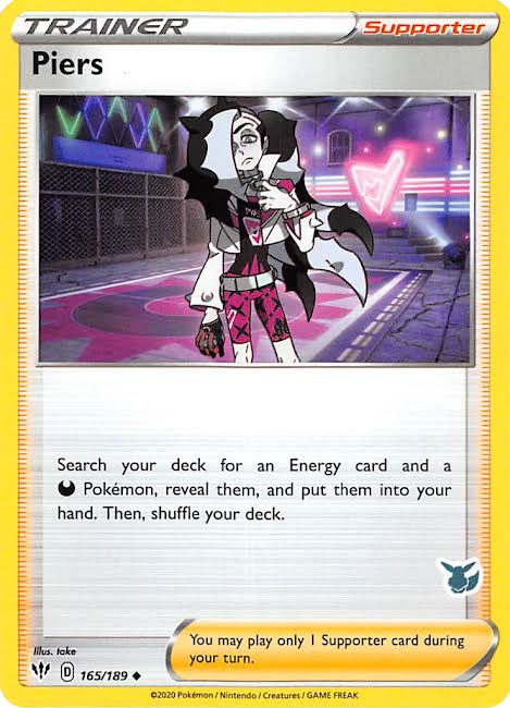 Piers (165/189) (Eevee Deck) [Battle Academy 2022] | Exor Games Bridgewater