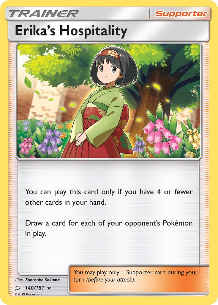 Erika's Hospitality (140/181) (Theme Deck Exclusive) [Sun & Moon: Team Up] | Exor Games Bridgewater