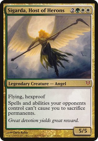 Sigarda, Host of Herons (Oversized) [Open the Helvault] | Exor Games Bridgewater