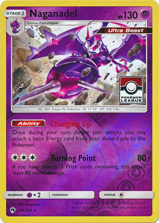 Naganadel (108/214) (League Promo) [Sun & Moon: Lost Thunder] | Exor Games Bridgewater