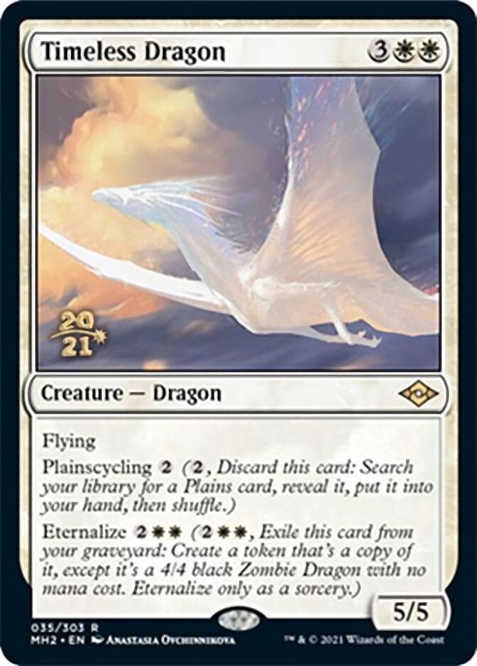 Timeless Dragon [Modern Horizons 2 Prerelease Promos] | Exor Games Bridgewater