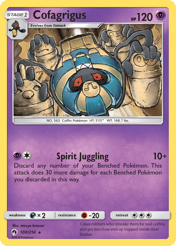 Cofagrigus (100/214) [Sun & Moon: Lost Thunder] | Exor Games Bridgewater