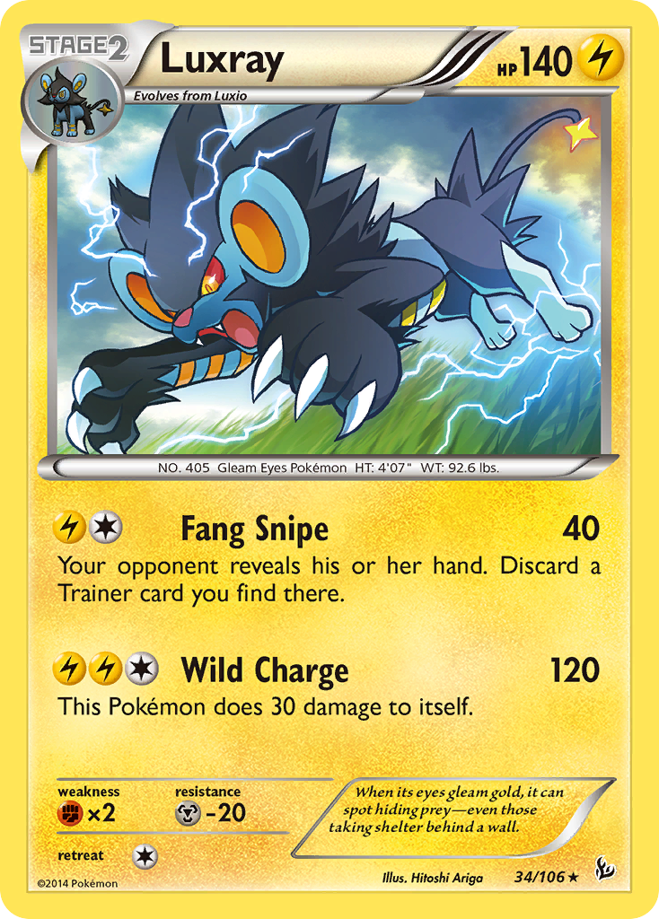 Luxray (34/106) [XY: Flashfire] | Exor Games Bridgewater