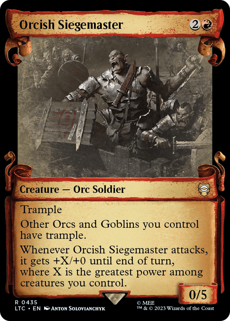 Orcish Siegemaster [The Lord of the Rings: Tales of Middle-Earth Commander Showcase Scrolls] | Exor Games Bridgewater