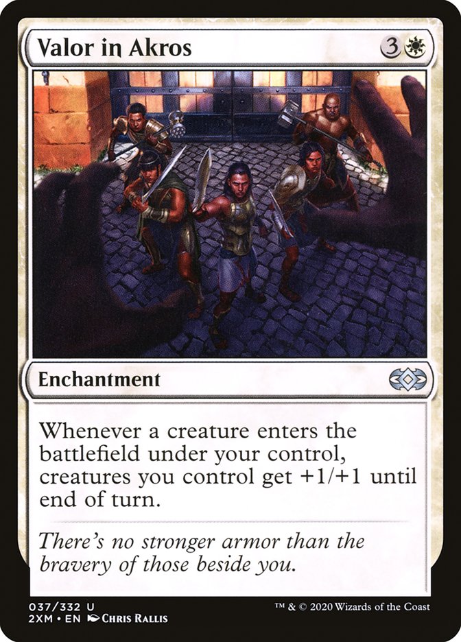 Valor in Akros [Double Masters] | Exor Games Bridgewater