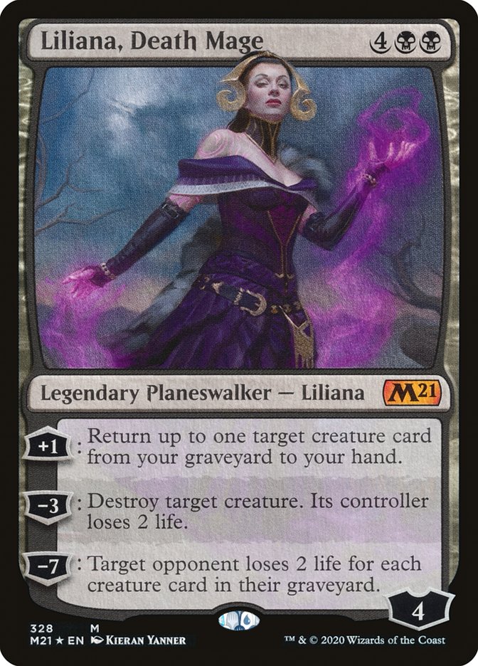 Liliana, Death Mage [Core Set 2021] | Exor Games Bridgewater