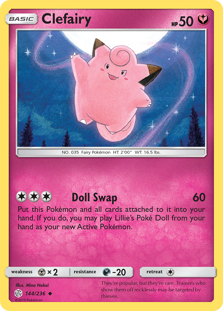 Clefairy (144/236) [Sun & Moon: Cosmic Eclipse] | Exor Games Bridgewater