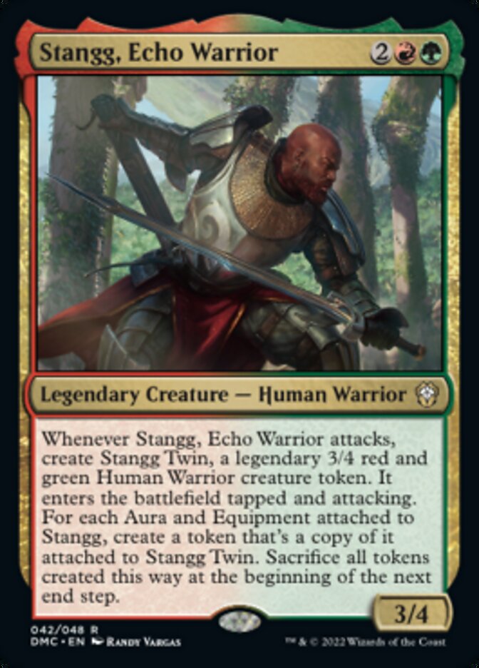 Stangg, Echo Warrior [Dominaria United Commander] | Exor Games Bridgewater