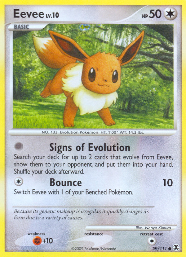 Eevee (59/111) [Platinum: Rising Rivals] | Exor Games Bridgewater