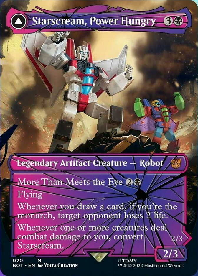 Starscream, Power Hungry // Starscream, Seeker Leader (Shattered Glass) [Universes Beyond: Transformers] | Exor Games Bridgewater