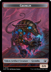 Treasure // Gremlin Double-Sided Token [March of the Machine Commander Tokens] | Exor Games Bridgewater