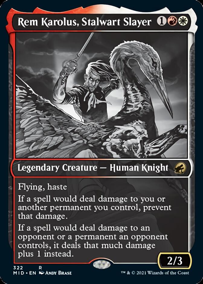 Rem Karolus, Stalwart Slayer (Showcase Eternal Night) [Innistrad: Midnight Hunt] | Exor Games Bridgewater
