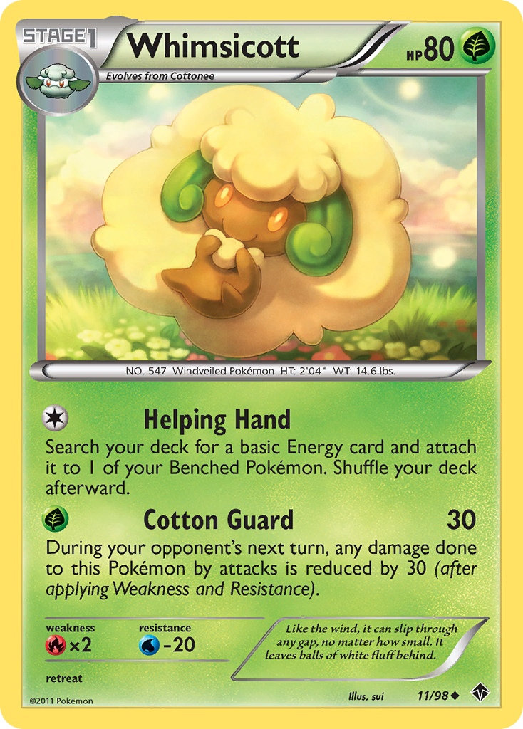 Whimsicott (11/98) [Black & White: Emerging Powers] | Exor Games Bridgewater