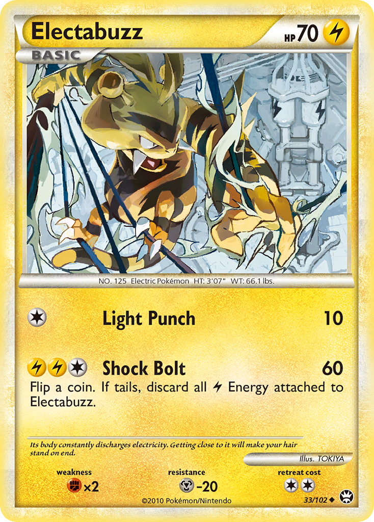 Electabuzz (33/102) [HeartGold & SoulSilver: Triumphant] | Exor Games Bridgewater