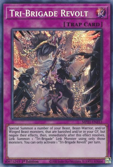 Tri-Brigade Revolt [MP21-EN212] Prismatic Secret Rare | Exor Games Bridgewater