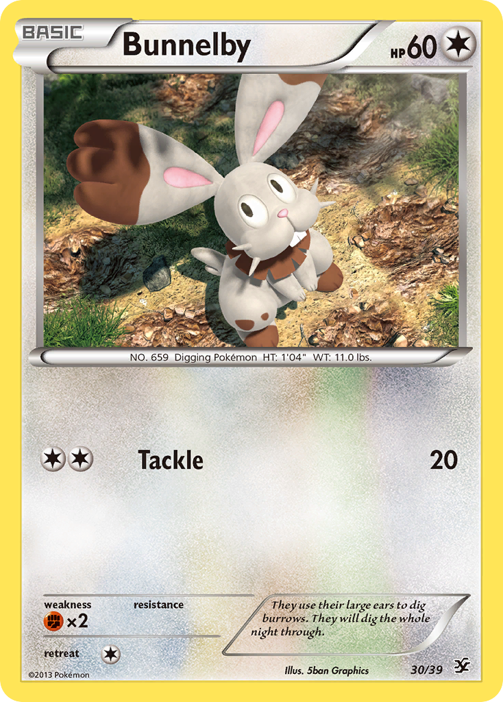 Bunnelby (30/39) [XY: Kalos Starter Set] | Exor Games Bridgewater