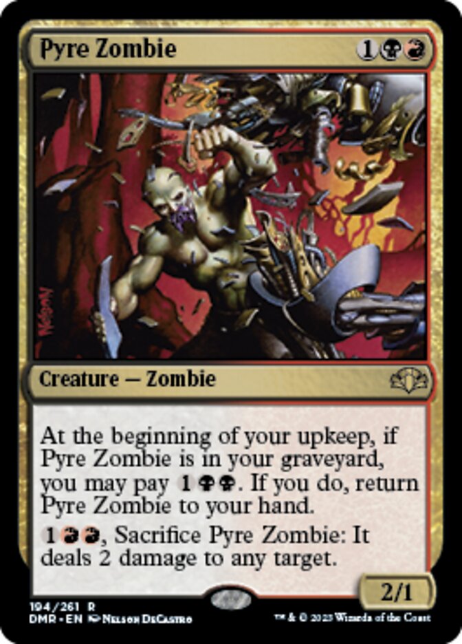 Pyre Zombie [Dominaria Remastered] | Exor Games Bridgewater