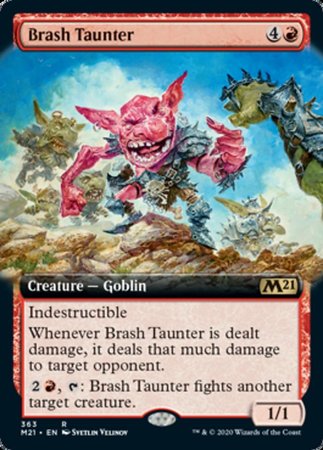 Brash Taunter (Extended Art) [Core Set 2021] | Exor Games Bridgewater