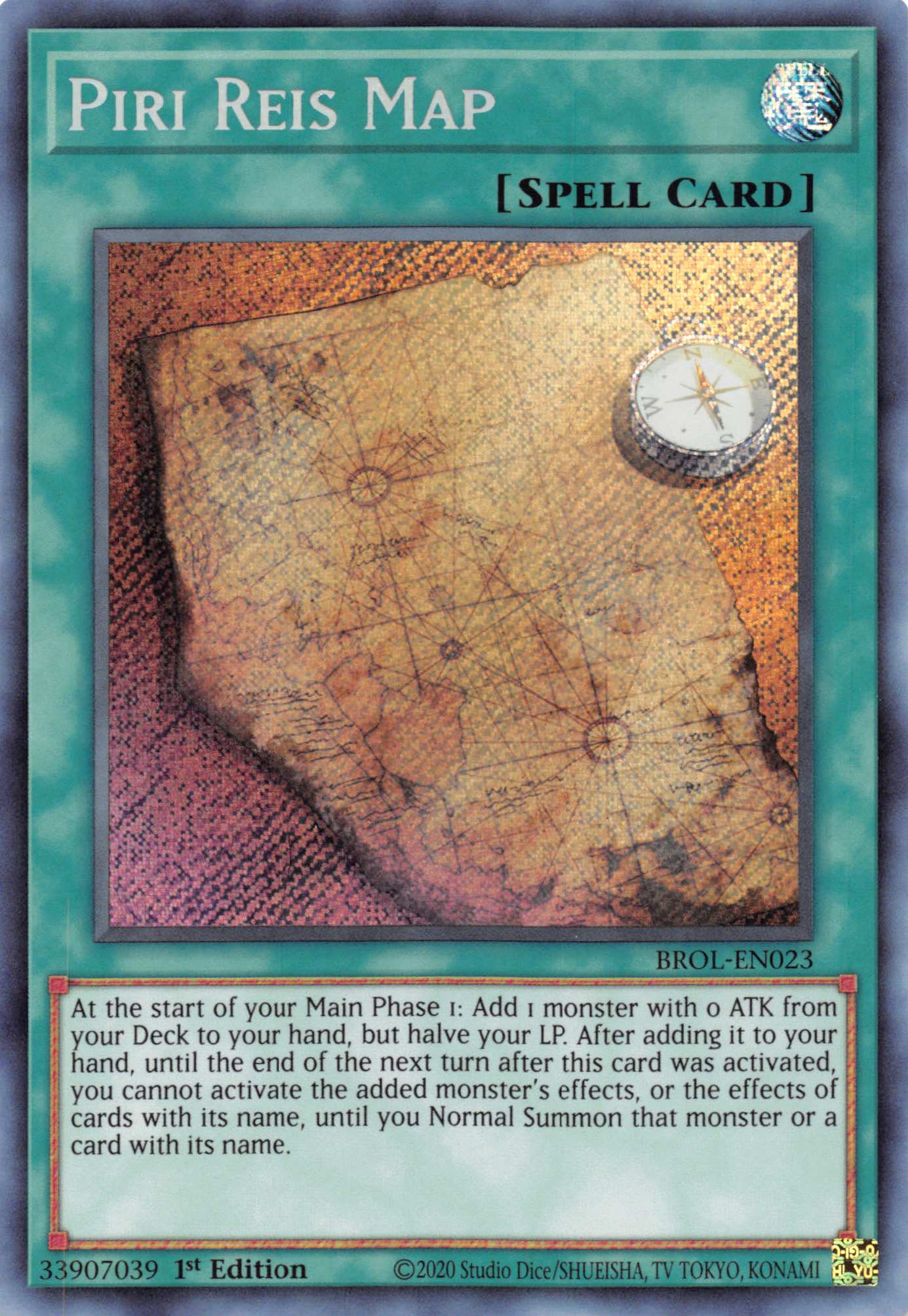 Piri Reis Map [BROL-EN023] Secret Rare | Exor Games Bridgewater