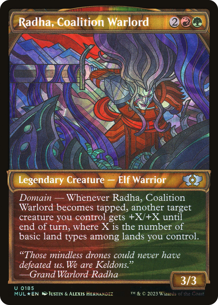Radha, Coalition Warlord (Halo Foil) [Multiverse Legends] | Exor Games Bridgewater