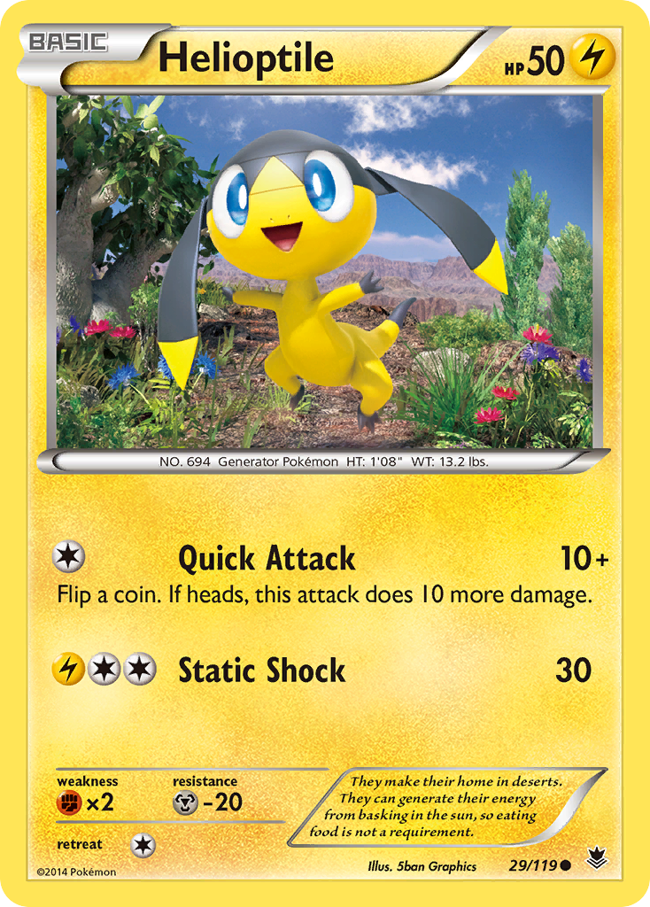 Helioptile (29/119) [XY: Phantom Forces] | Exor Games Bridgewater