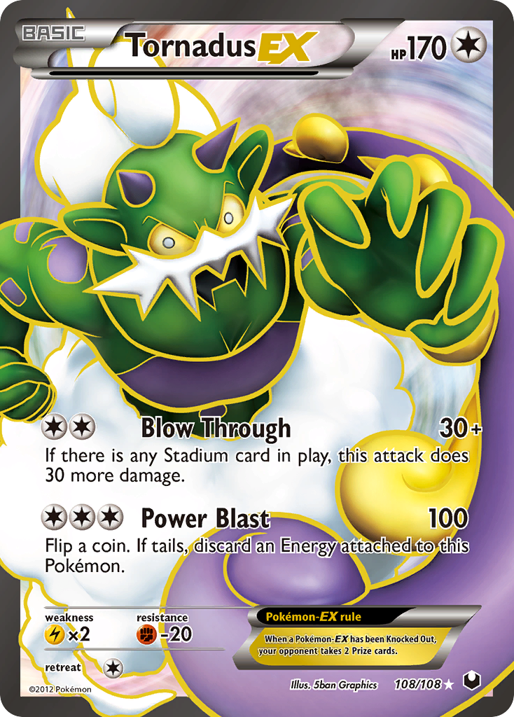 Tornadus EX (108/108) [Black & White: Dark Explorers] | Exor Games Bridgewater