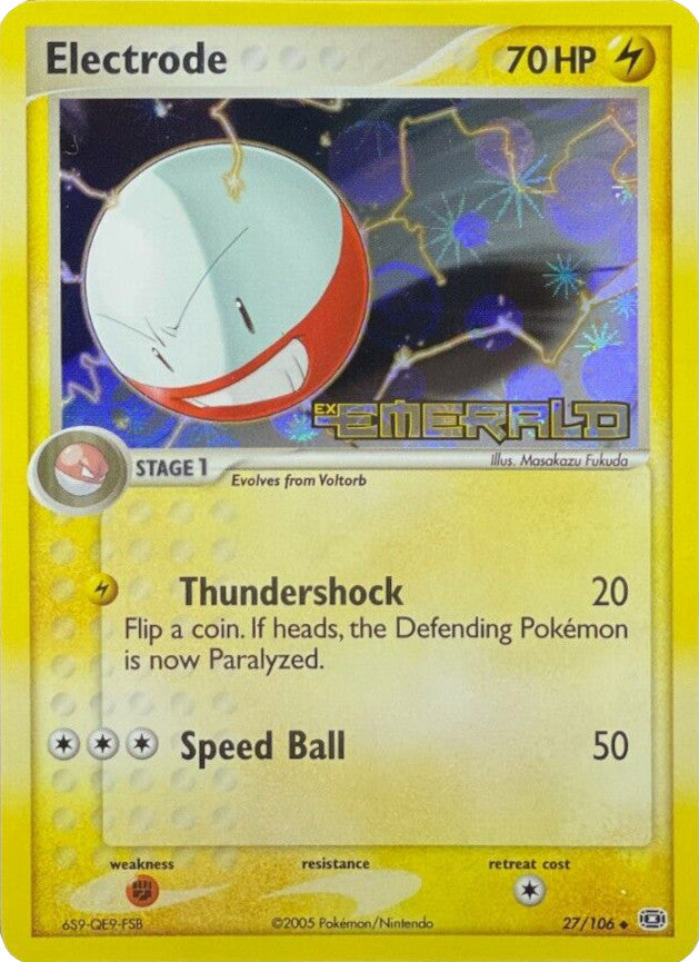 Electrode (27/106) (Stamped) [EX: Emerald] | Exor Games Bridgewater