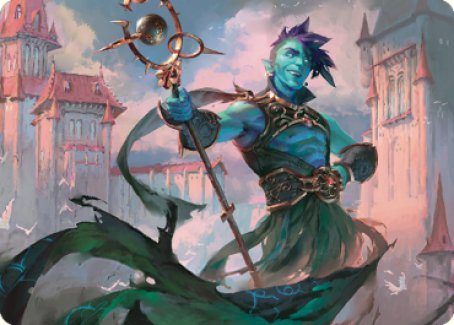 Haughty Djinn Art Card [Dominaria United Art Series] | Exor Games Bridgewater