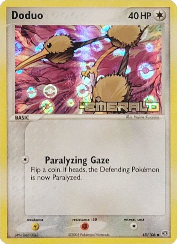 Doduo (45/106) (Stamped) [EX: Emerald] | Exor Games Bridgewater