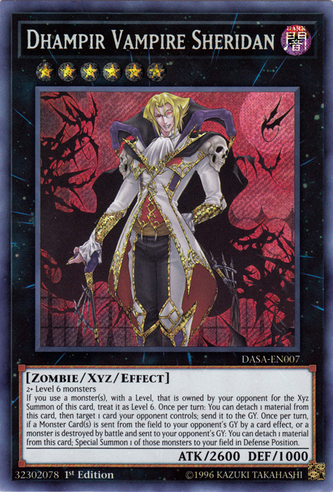 Dhampir Vampire Sheridan [DASA-EN007] Secret Rare | Exor Games Bridgewater