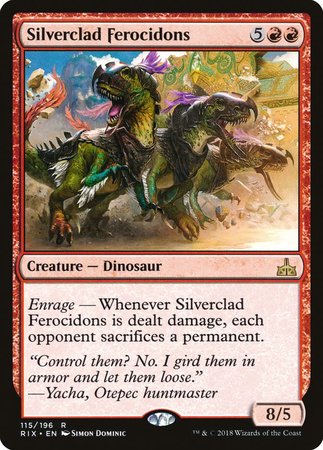 Silverclad Ferocidons [Rivals of Ixalan] | Exor Games Bridgewater