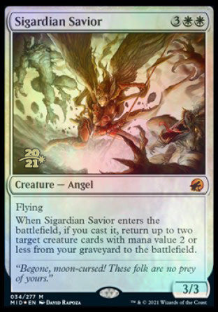 Sigardian Savior [Innistrad: Midnight Hunt Prerelease Promos] | Exor Games Bridgewater