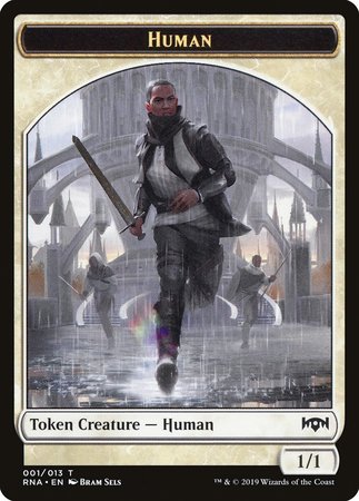 Human Token [Ravnica Allegiance Tokens] | Exor Games Bridgewater