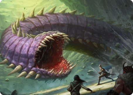 Purple Worm Art Card [Dungeons & Dragons: Adventures in the Forgotten Realms Art Series] | Exor Games Bridgewater