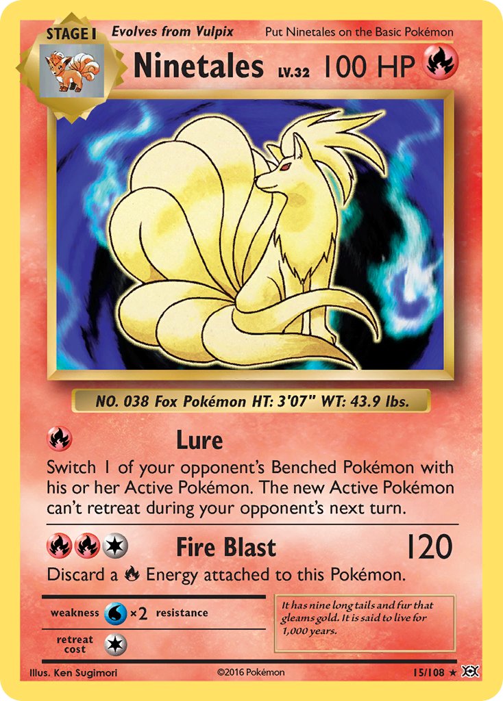 Ninetales (15/108) (Theme Deck Exclusive) [XY: Evolutions] | Exor Games Bridgewater