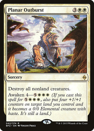 Planar Outburst [Battle for Zendikar] | Exor Games Bridgewater