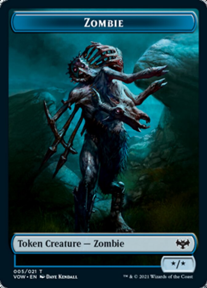 Zombie Token (005) [Innistrad: Crimson Vow Tokens] | Exor Games Bridgewater