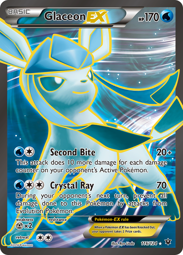 Glaceon EX (116/124) [XY: Fates Collide] | Exor Games Bridgewater