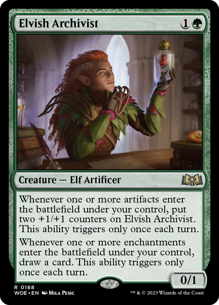 Elvish Archivist [Wilds of Eldraine] | Exor Games Bridgewater