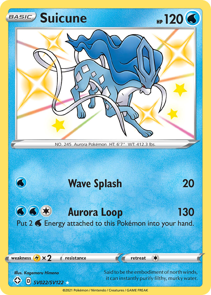 Suicune (SV022/SV122) [Sword & Shield: Shining Fates] | Exor Games Bridgewater