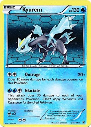 Kyurem (34/101) (Cosmos Holo) [Black & White: Noble Victories] | Exor Games Bridgewater