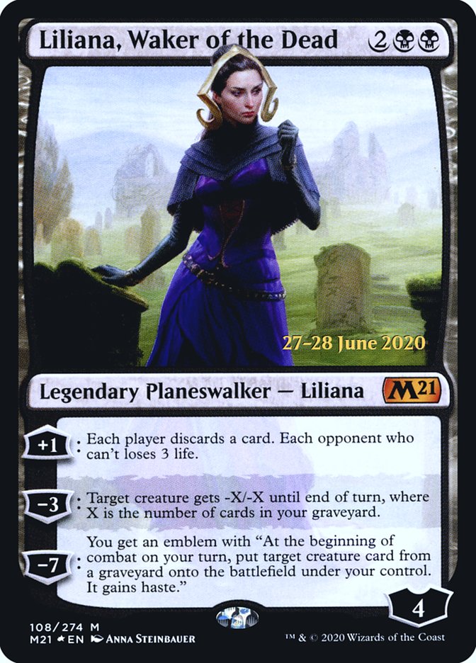 Liliana, Waker of the Dead  [Core Set 2021 Prerelease Promos] | Exor Games Bridgewater