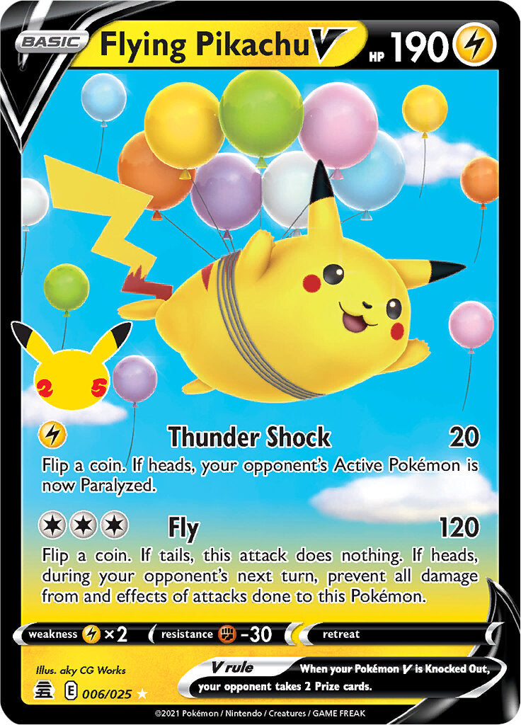 Flying Pikachu V (006/025) [Celebrations: 25th Anniversary] | Exor Games Bridgewater