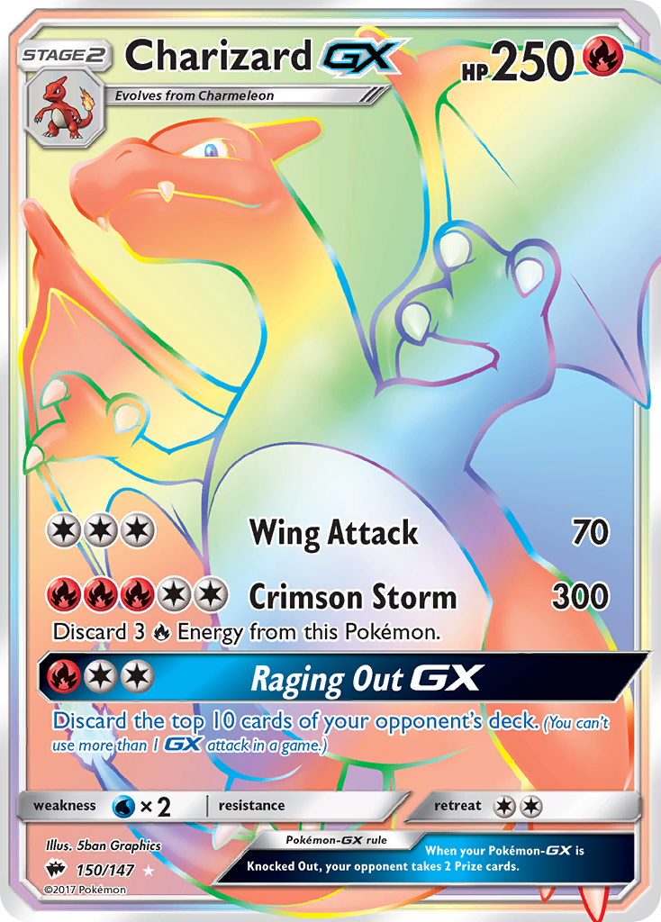 Charizard GX (150/147) [Sun & Moon: Burning Shadows] | Exor Games Bridgewater