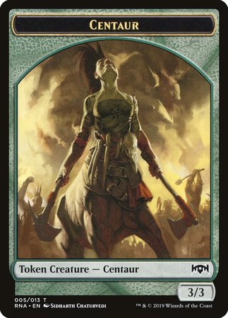 Centaur Token [Ravnica Allegiance Tokens] | Exor Games Bridgewater