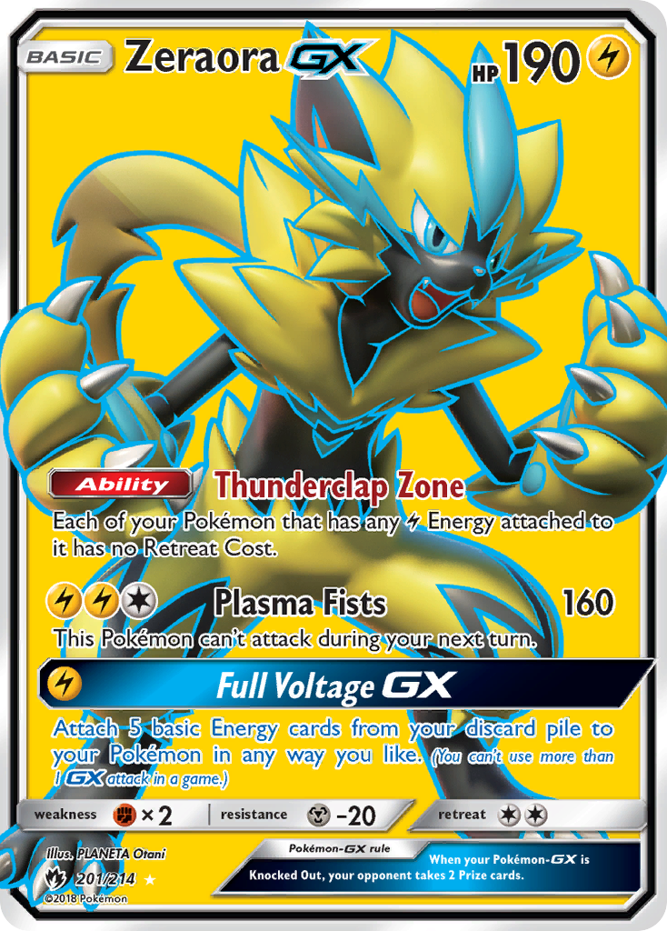 Zeraora GX (201/214) [Sun & Moon: Lost Thunder] | Exor Games Bridgewater