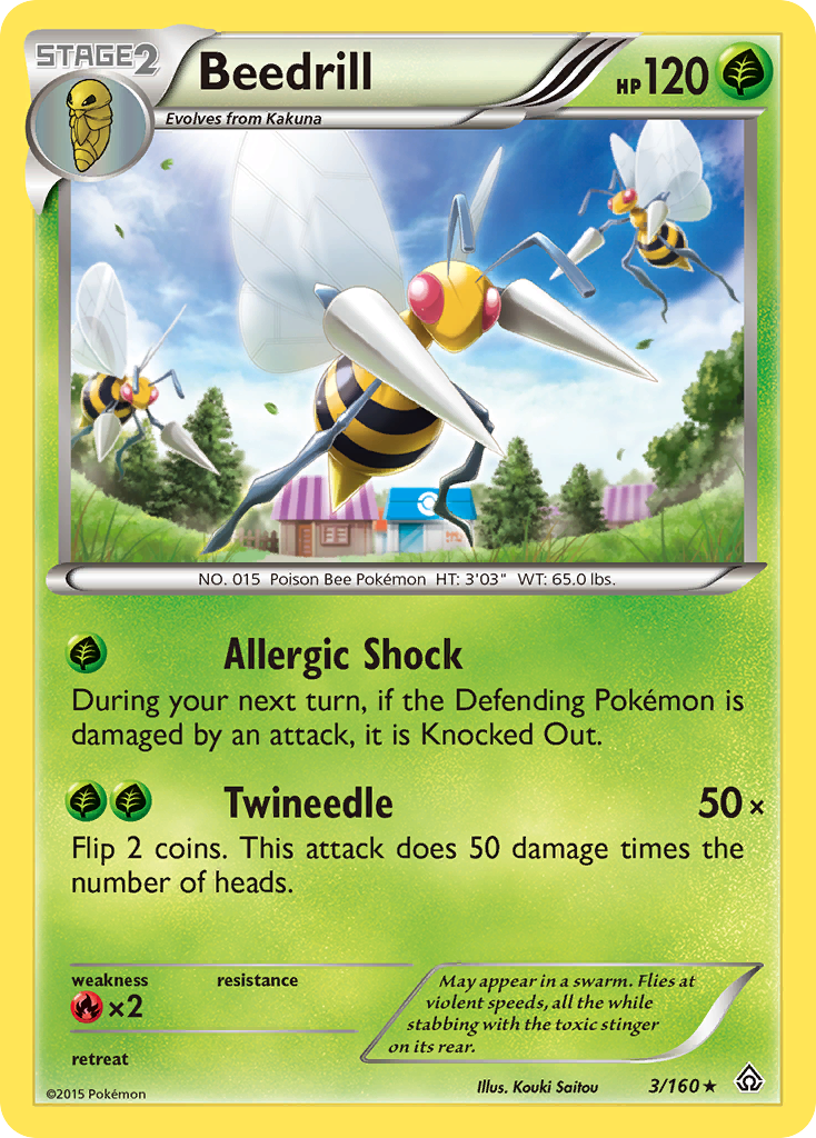 Beedrill (3/160) [XY: Primal Clash] | Exor Games Bridgewater