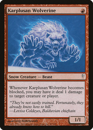 Karplusan Wolverine [Coldsnap] | Exor Games Bridgewater