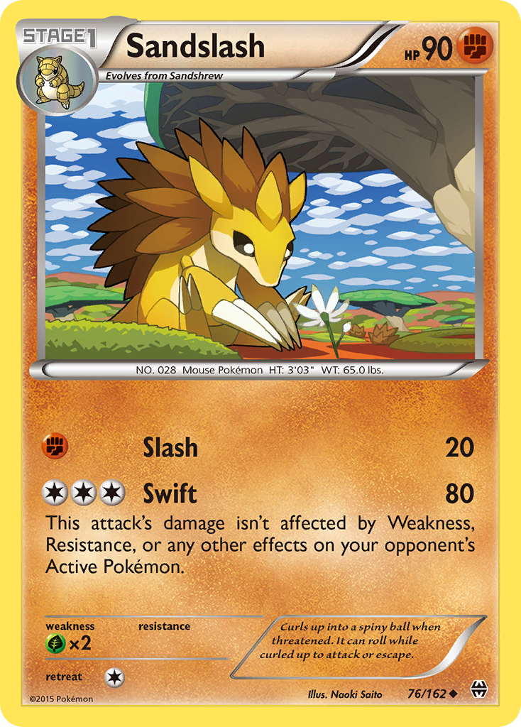 Sandslash (76/162) [XY: BREAKthrough] | Exor Games Bridgewater